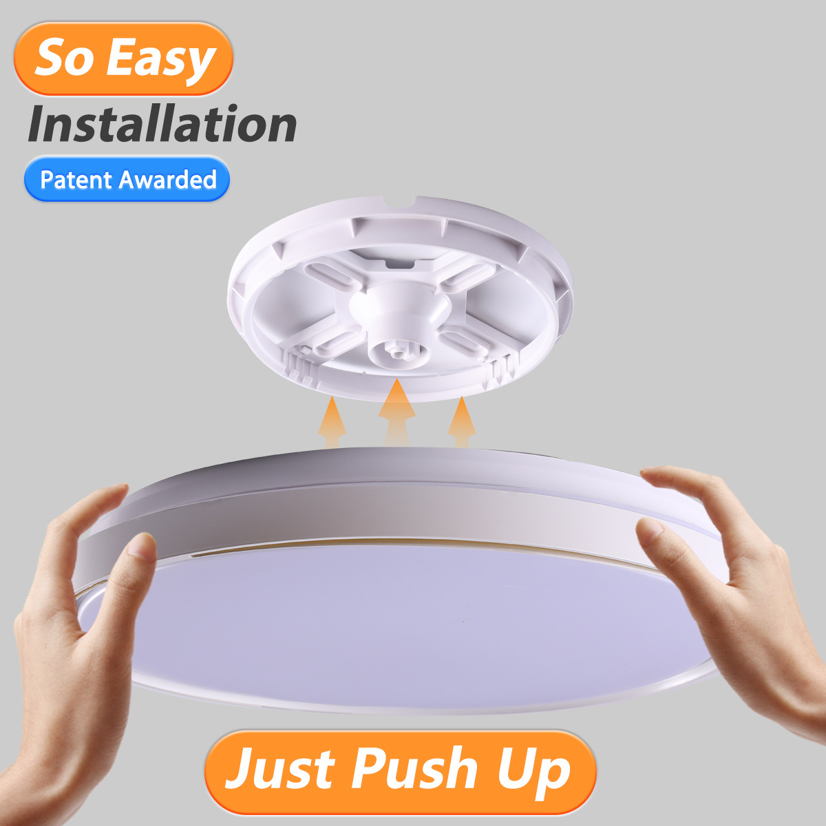 backlit big 42inch 10000 lumen 120v  120w flat wifi smart europe style white color drop led ceiling light