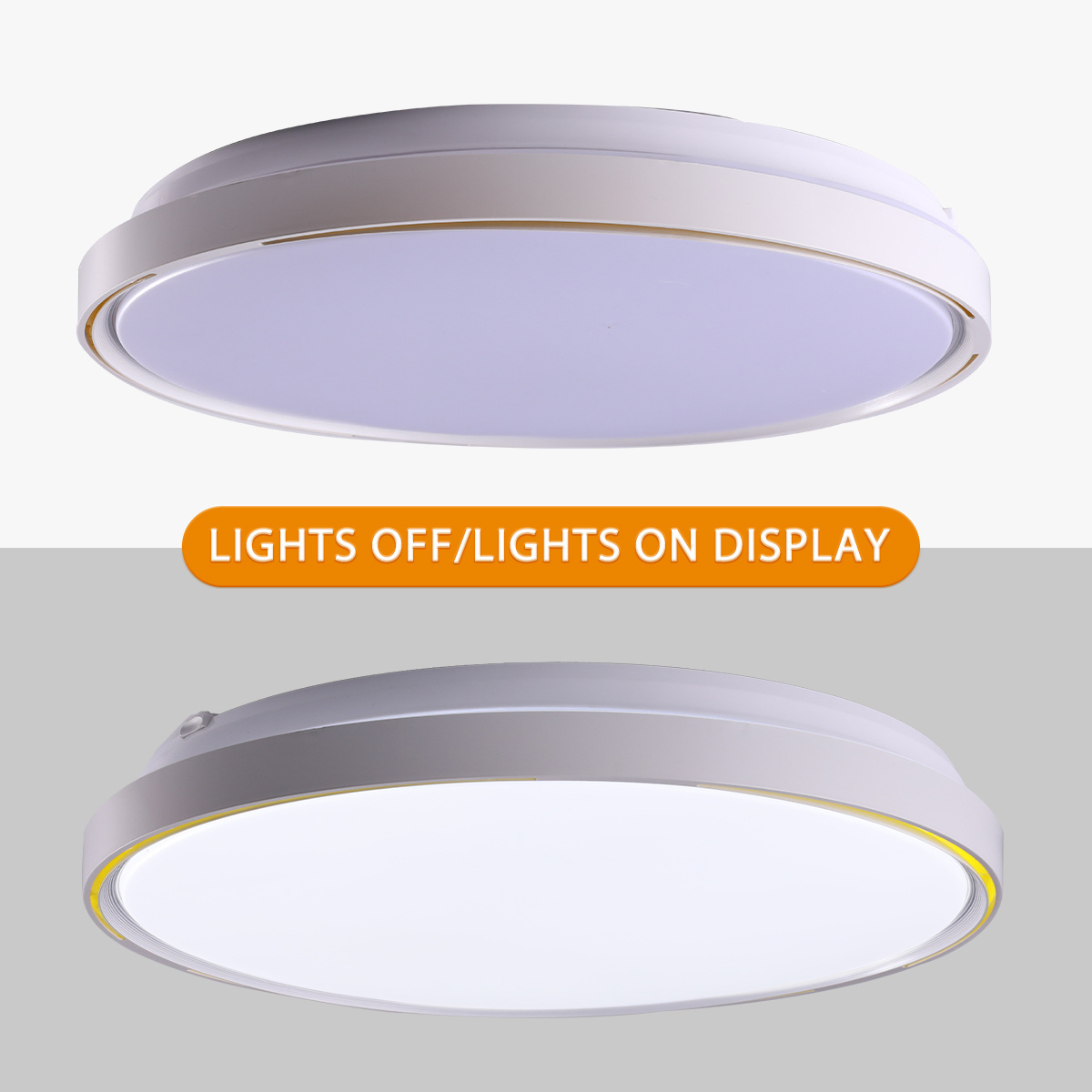 backlit big 42inch 10000 lumen 120v  120w flat wifi smart europe style white color drop led ceiling light