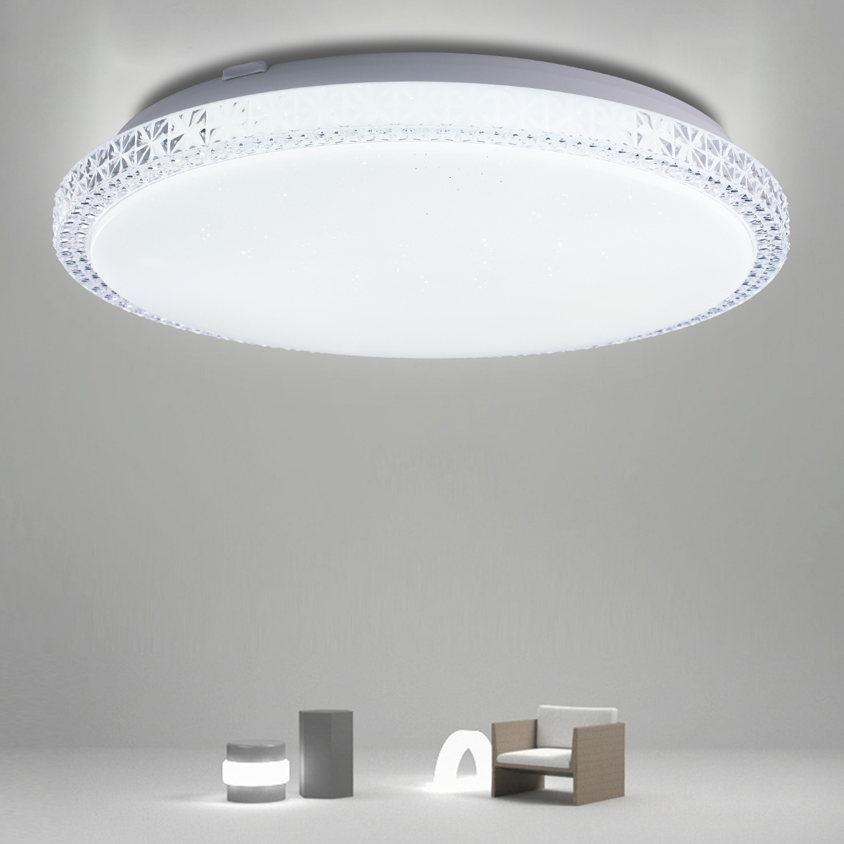 40w wifi modern led ceiling light smart for home led indoor motion sensor flat ceiling light pop light fitting ceiling