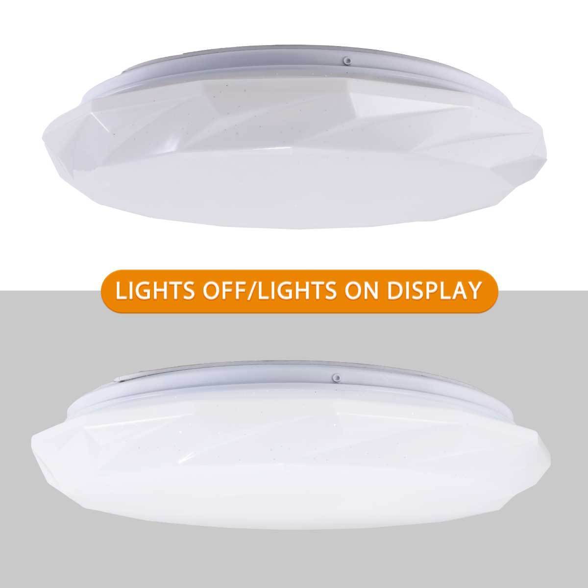 Dimmable 3cct Led Ceiling Light 12 Inch Fixture 24W Ceiling Mounted Led Light Fixtures Round Led Ceiling Lamp Small Plastic 90