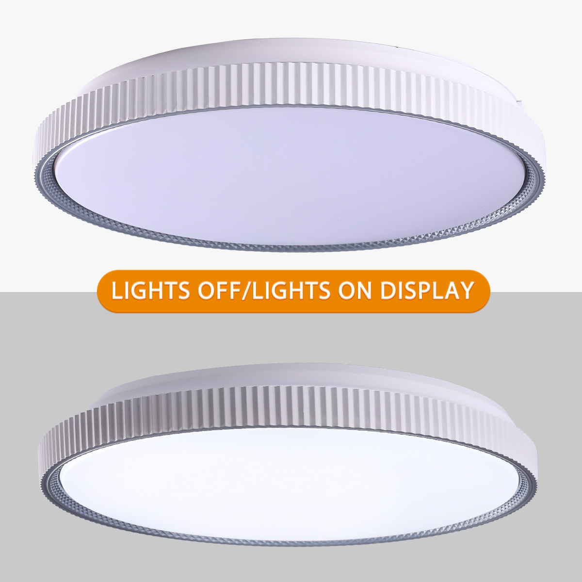 China Manufacturer White Black Ultra-Thin Ceiling Flush Mount Lamps LED Light for Home Hotel Office Round Modern Ceiling Lights