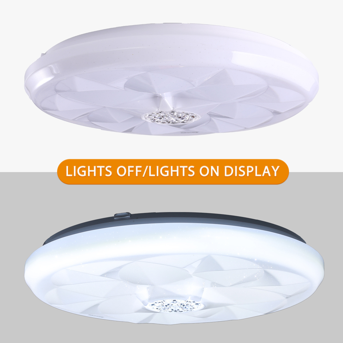 Smart  Led Ceiling Light Fixtures 30w 2700k-6500k Dimmable With 16 Million Colors App Control Compatible Ceiling Lamp