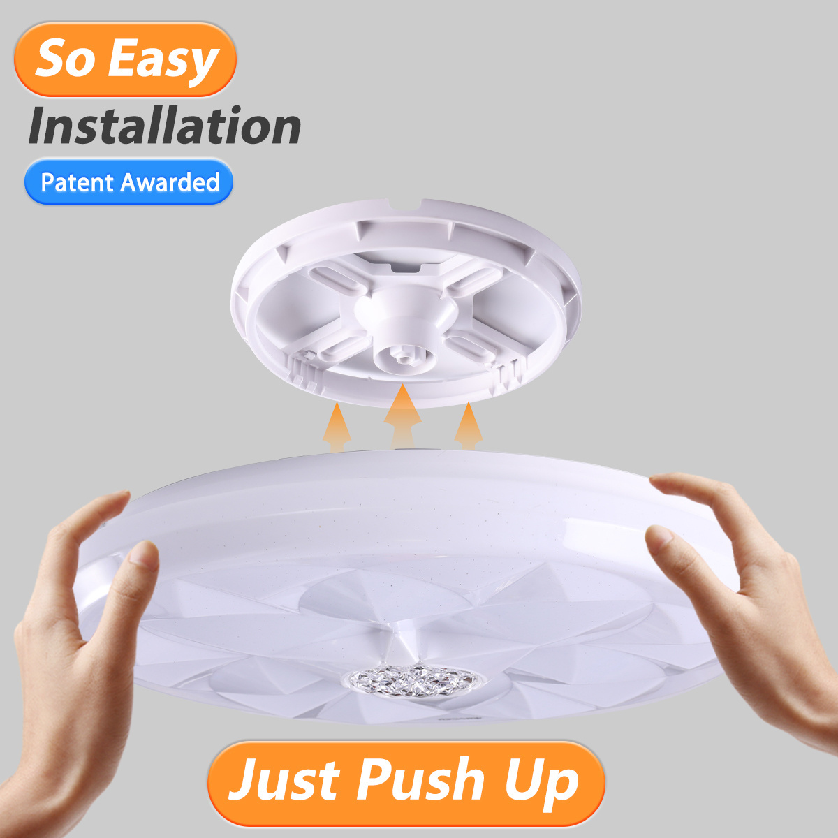 Smart  Led Ceiling Light Fixtures 30w 2700k-6500k Dimmable With 16 Million Colors App Control Compatible Ceiling Lamp