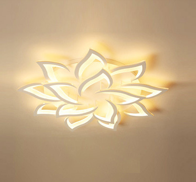 Hot Sale Smart Lighting APP Control Acrylic Flower Lamp Fixtures Dimmable Modern Living Room Bedroom Home 252W LED Ceiling Light