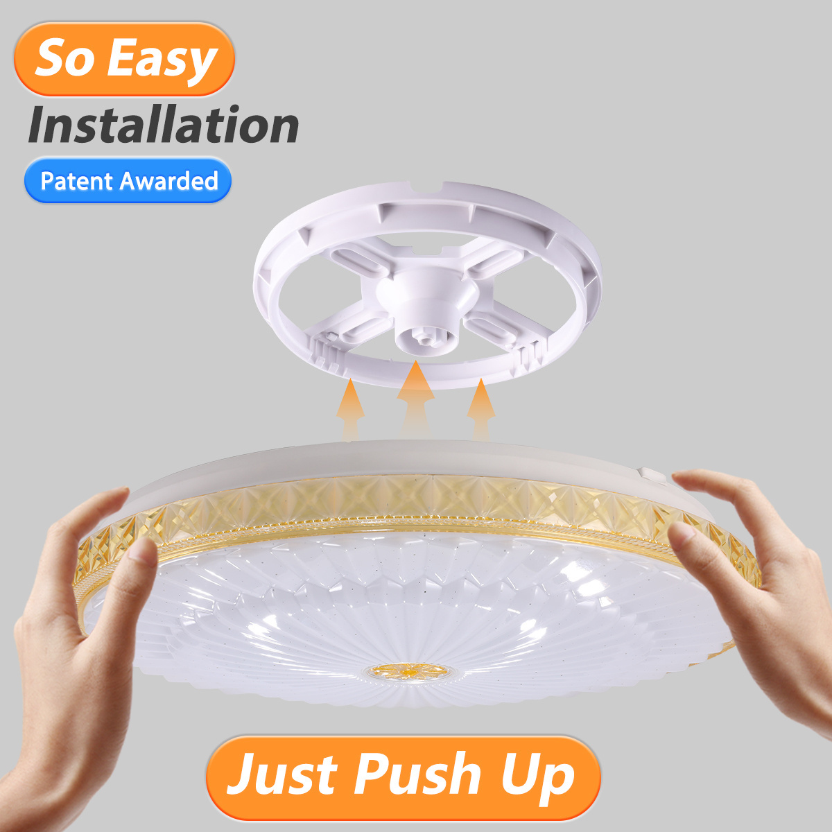 Super Slim Flush Mount CCT adjustable 20W 32W Surface Mount LED Light Fixture for Bedroom Kitchen acrylic Ceiling Light