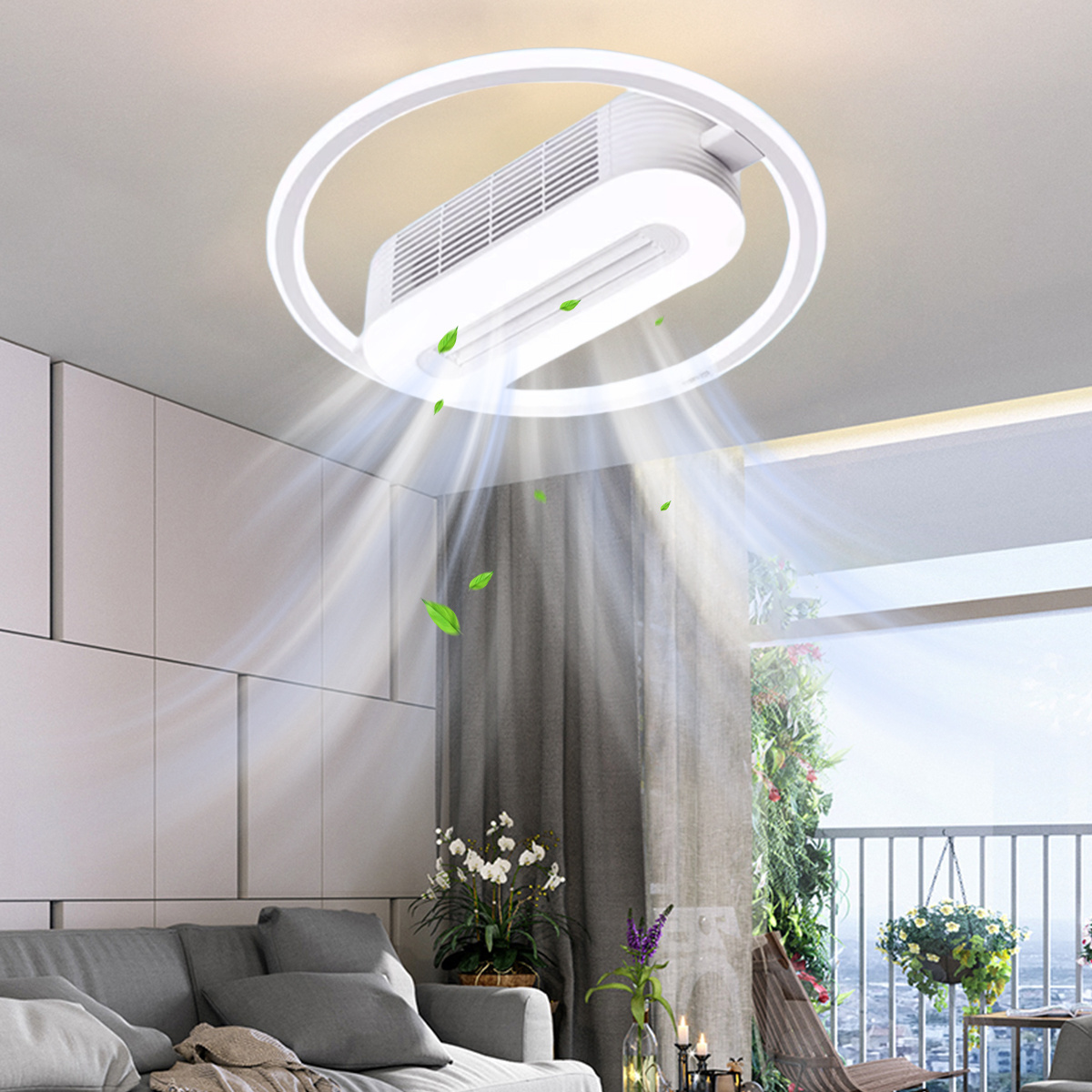 LED Ceiling Fan Light with Remote Control Dimmable Lighting Fan Light Ceiling Fan