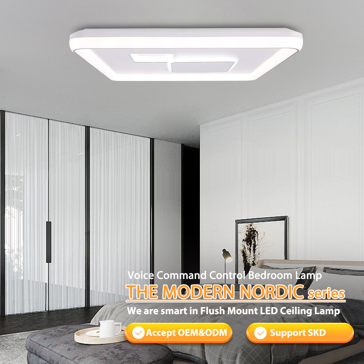 Flush Mount Flat Slim Modern Cct Adjustable Square Living Room Fixutre Bedroom Lamp Acrylic Remote Control Led Ceiling Light