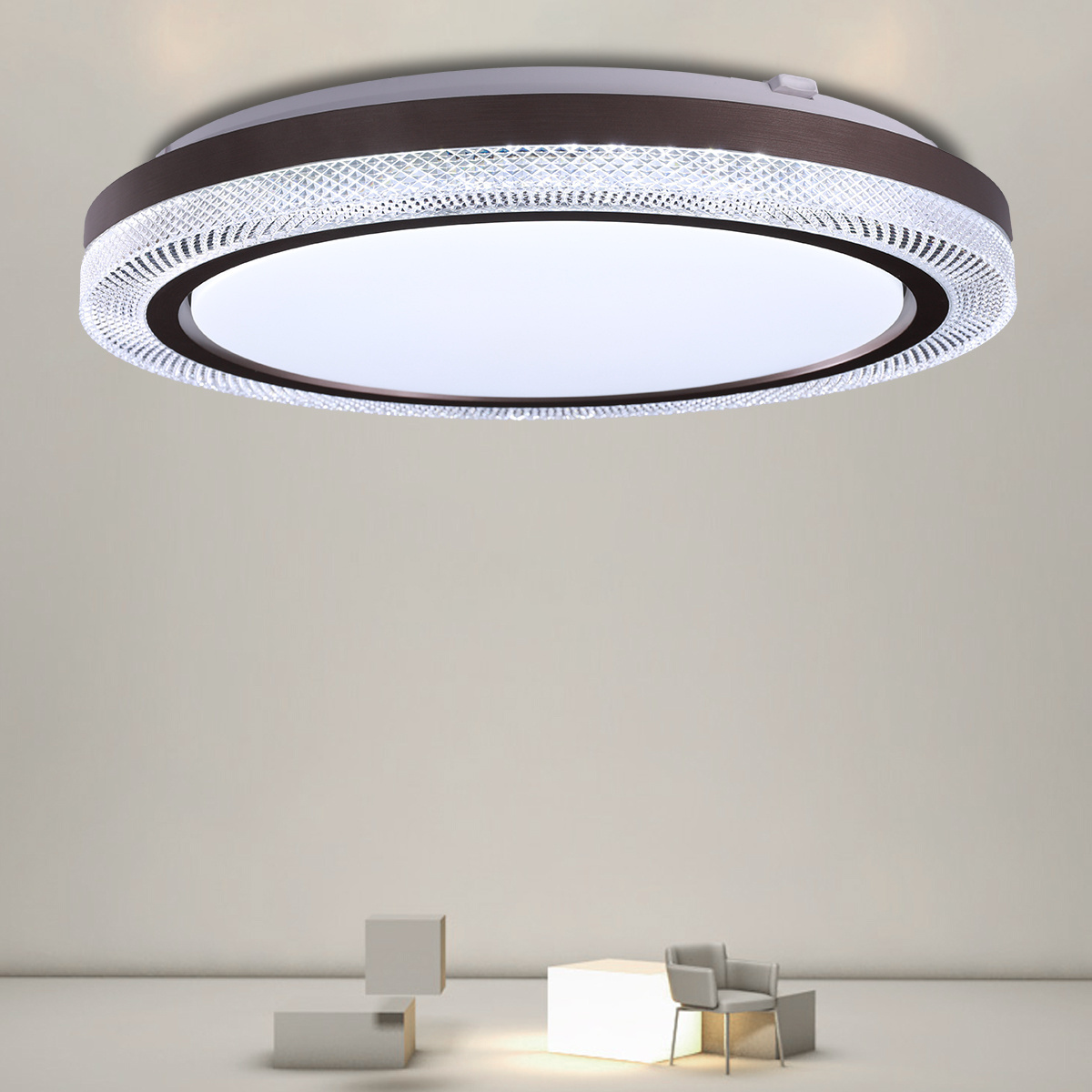 4000k  5000k ultra-thin 12w 18w 24w  3 color recessed round adjustable with remote control for bedroom led ceiling light