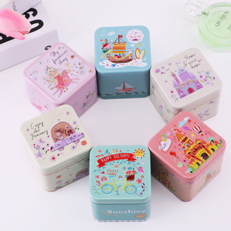 Professional factory printed custom candle packaging tin gift box aerosol tin can wholesale cookie tins