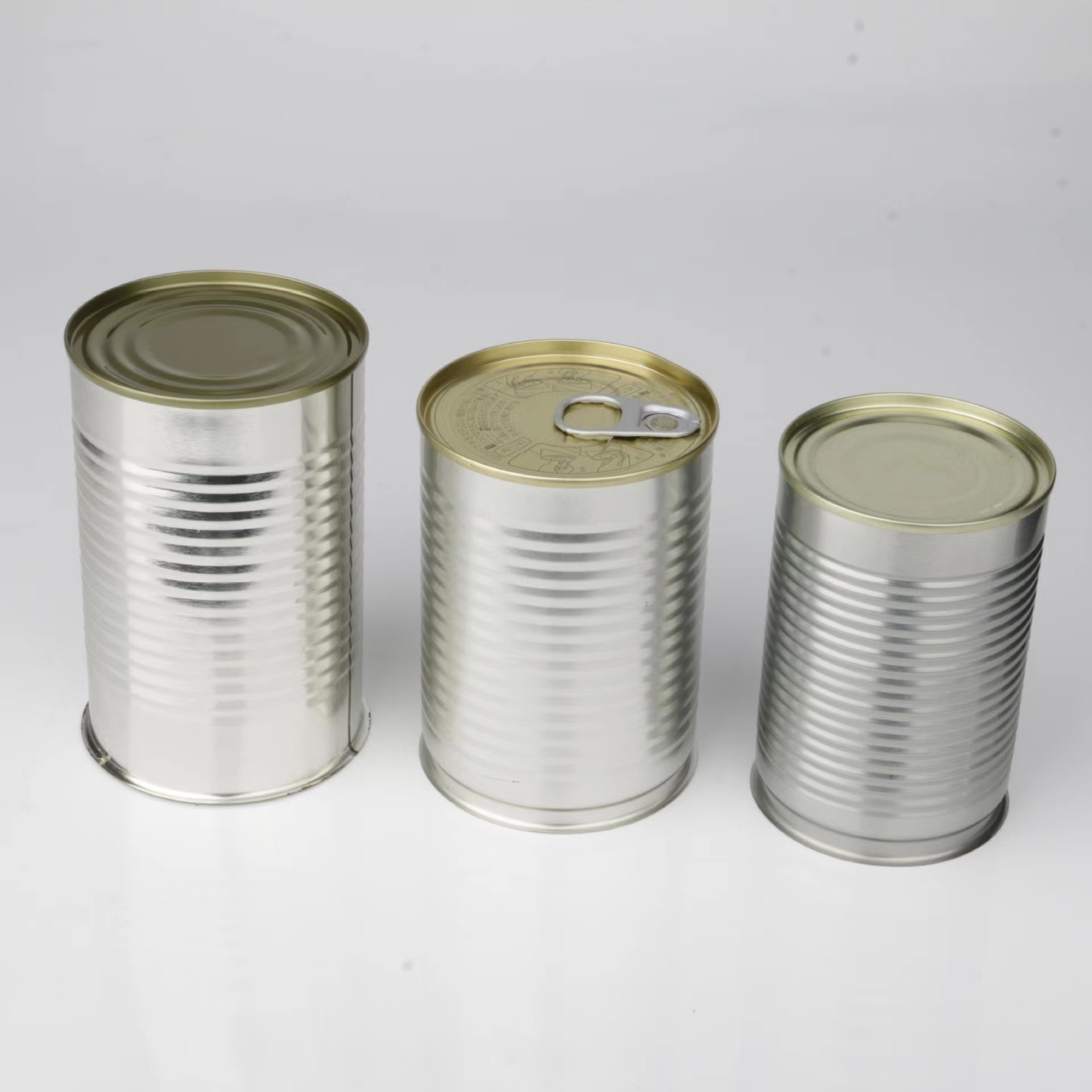 Customized Standard Empty Round Tin Can Size food grade Tin Cans For Nutrition Powder ketchup Packaging Empty Tin Cans