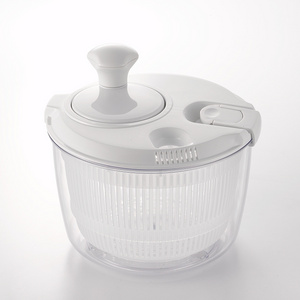 High Quality Kitchen Plastic Hand Vegetable Dryer Large Salad Spinner With Drain Holes