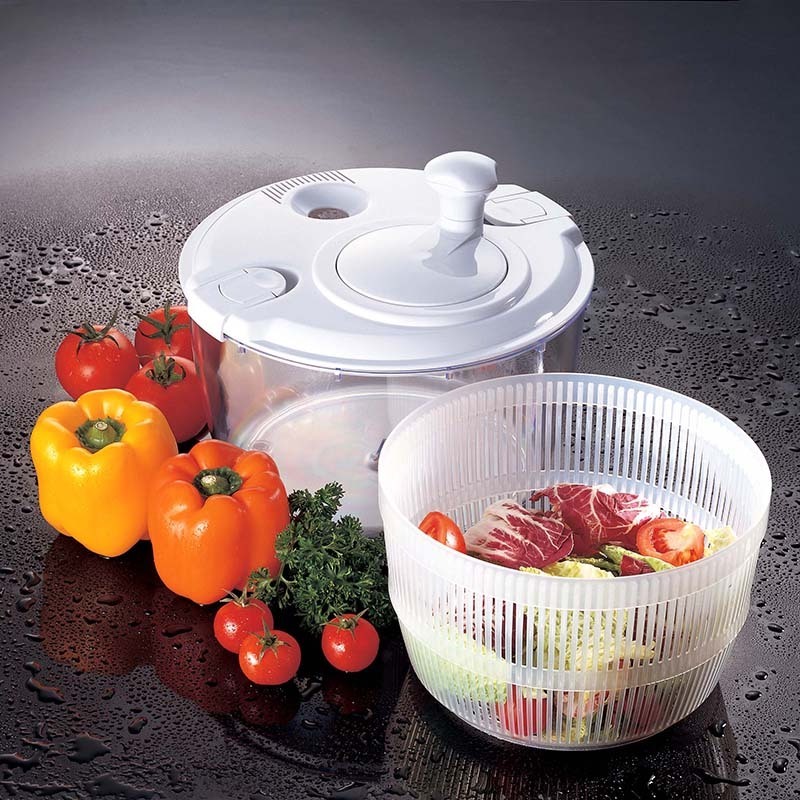 Latest Style Kitchen Accessories Vegetable Quick Drying Mini Plastic Salad Spinner With Bowl