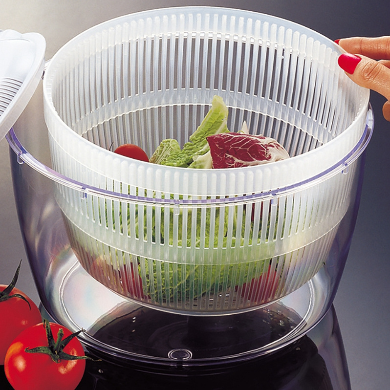 Newest Design Mini Salad Spiner Multi-functional Salad Spinner And Strainer With Lid Locking