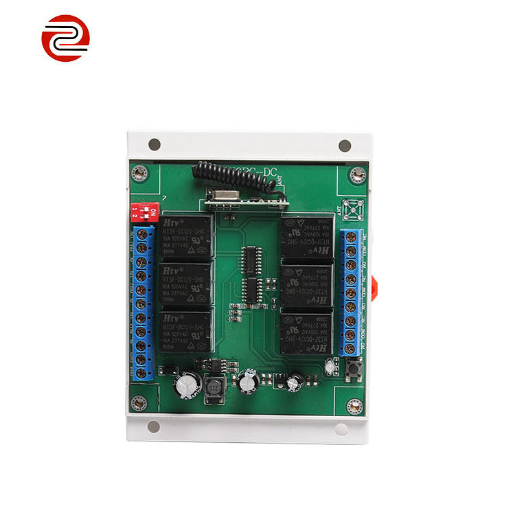 Wireless Remote Control Switch DC 12V 4CH relay Receiver Module With Universal 6 channel RF Remote 433 Mhz Transmitter