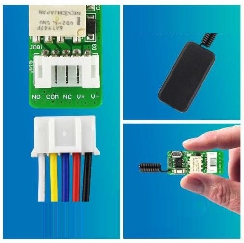 mini Receiver Wireless Relay RF 433 MHz LED Garage door switch Transmitter Receiver Remote Control switch rf module switch