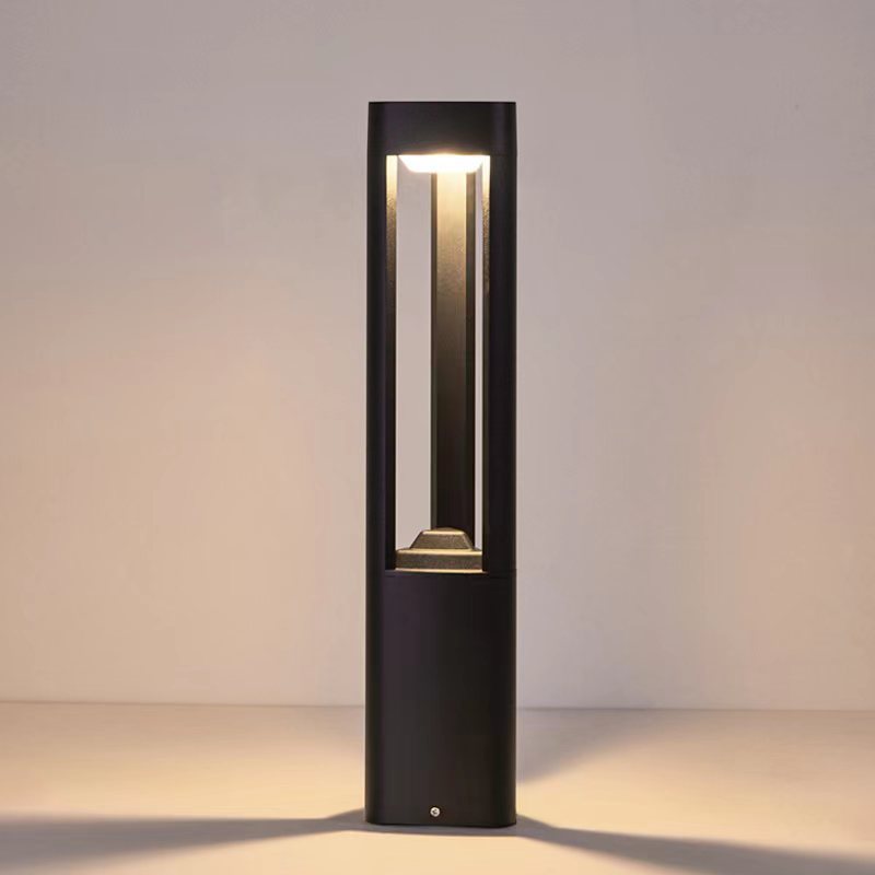 SMD Light Source Decorative Modern Triangle LED Garden Bollard Light 10W