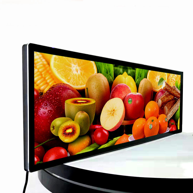 15 19 21 24 28 32 37 43 55 48 88 Inch LCD Shelf Edge Panel Advertising Touch Screen Strip Stretched Bar Lcd Display