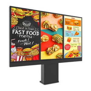 IP65 Waterproof Outdoor Digital Signage Displays Digital Menu Boards Outdoor Advertising Screen Wall Mounted