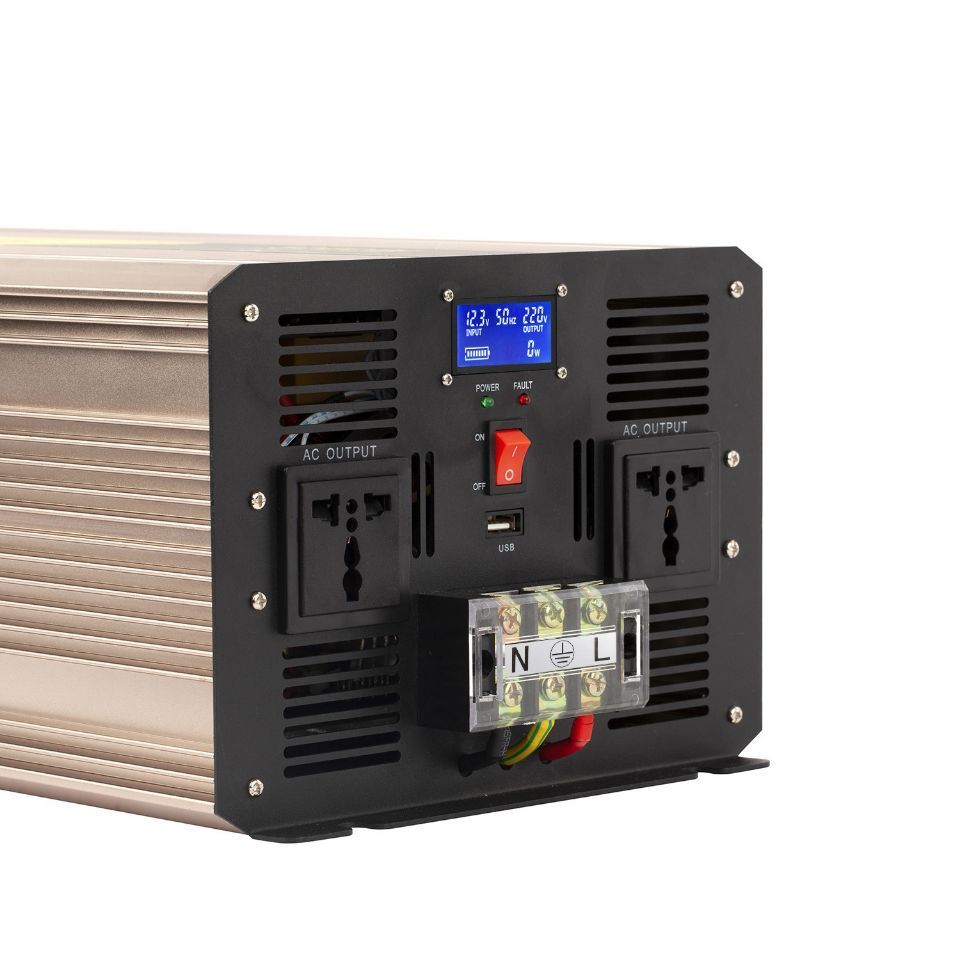 Power Inverter 12v 24v  48v Dc To Ac 110v 230v Pure SineWave Solar 6000 Watt Power