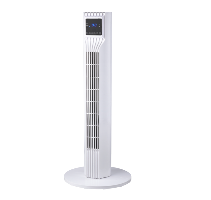 36Inch Bladeless Cooling Tower Fan 3 Wind Speeds Low Noise Oscillating Tower Fan