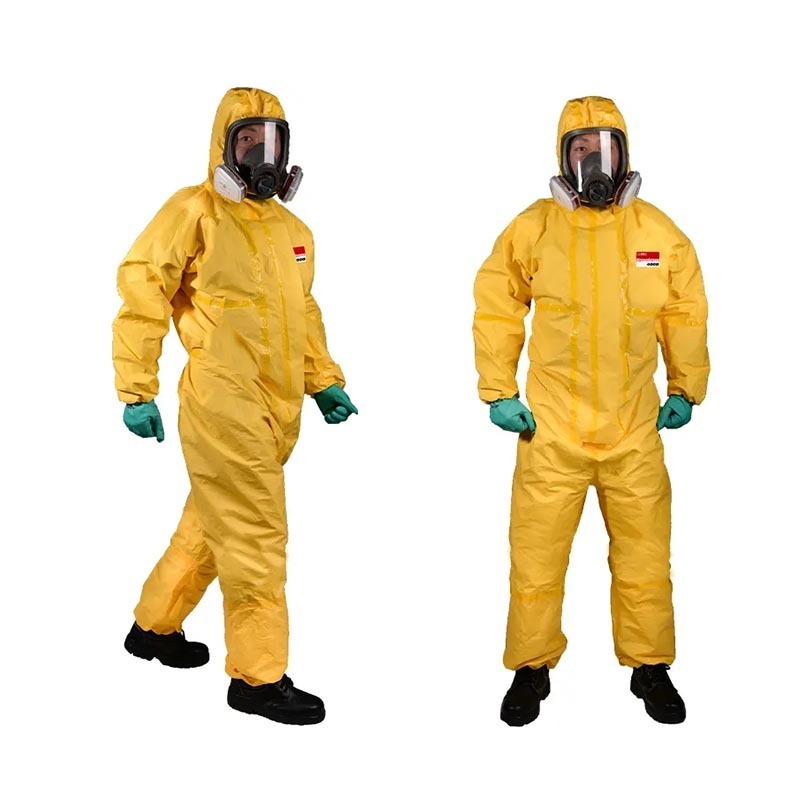 Type 3 industrial Chemical Protective Coverall OEM service painting working jumpsuit anti acid safety coverall