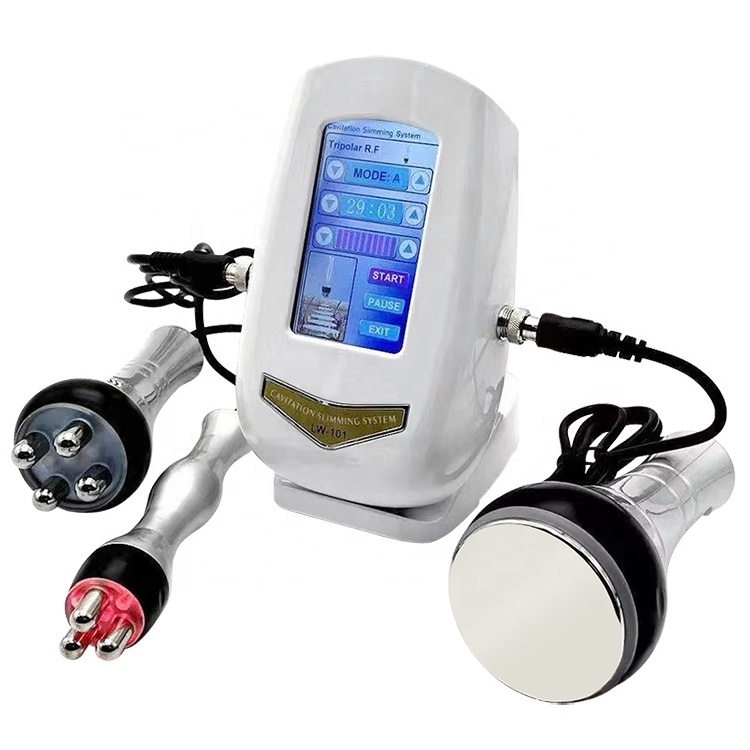 Portable 3 in 1 cavitation rf skin rejuvenation skin tightening body slimming machine