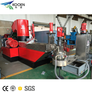 KOOEN Waste Plastic Recycling Granules Making Machine PE PP LDPE HDPE  Granulating Line plastic pelletizing machine