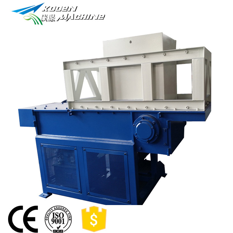 Electrical control stainless steel small plastic shredder for recycling plastic/used tire shredder for sale