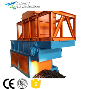 Electrical control stainless steel small plastic shredder for recycling plastic/used tire shredder for sale