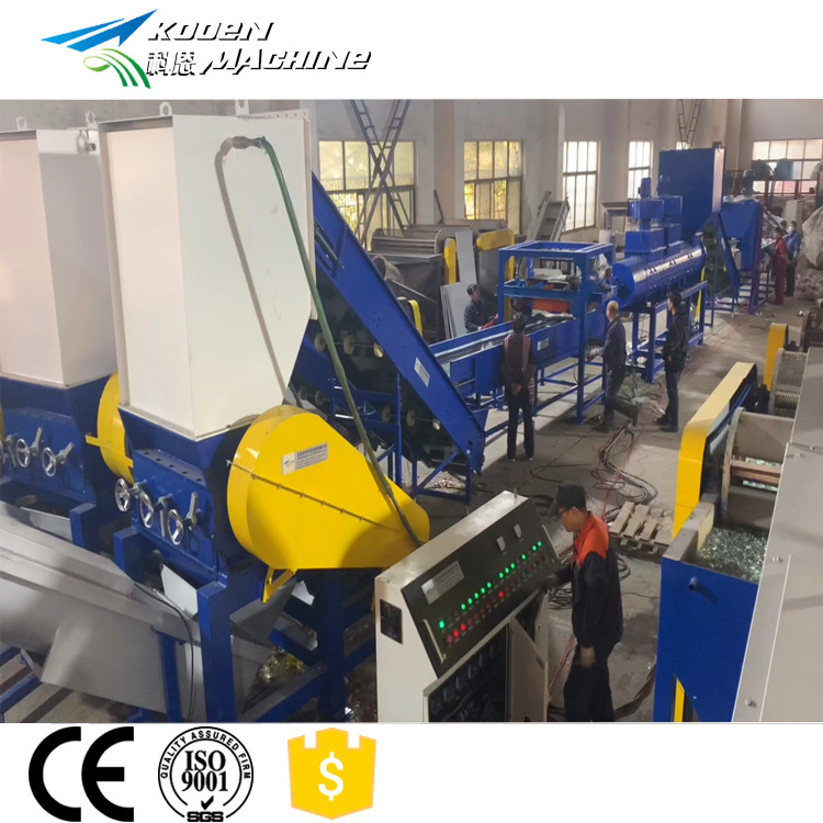 Cost of plastic recycling machine PP PE agriculture film woven jumbo big bags washing line waste plastic recycling machinery