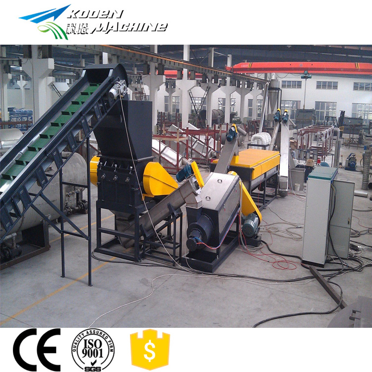 Cost of plastic recycling machine PP PE agriculture film woven jumbo big bags washing line waste plastic recycling machinery