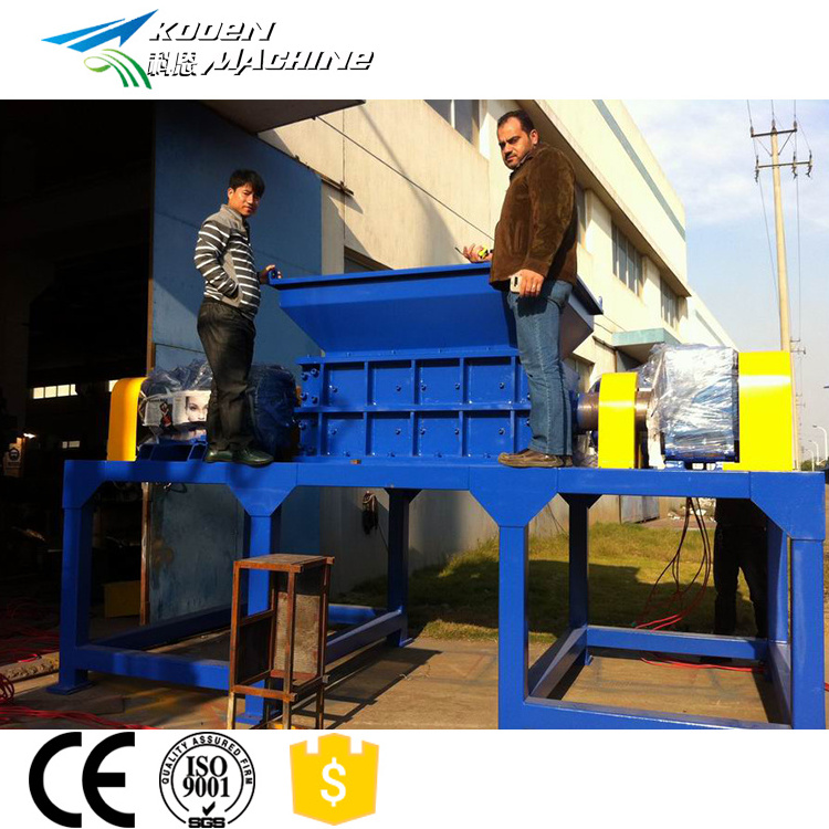 Single Double Shaft Shredding Rubber Tire Waste Plastic Bottle Metal Scrap Shredder Machine price