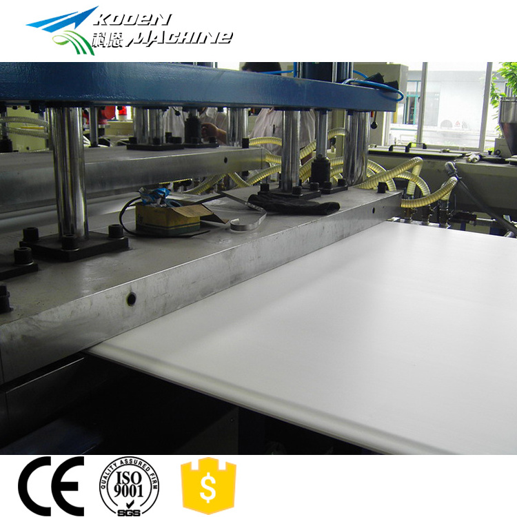 PC, PP, PE and PVC Plastic Hollow Cross Section Plate Extrusion Line