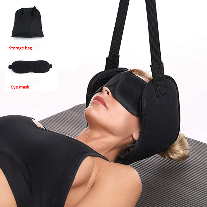 Relieve Cervical Spine Pain Neck Head Stretching Massager Hanging Pillow Bracket Cervical Neck Stretcher Apparatus