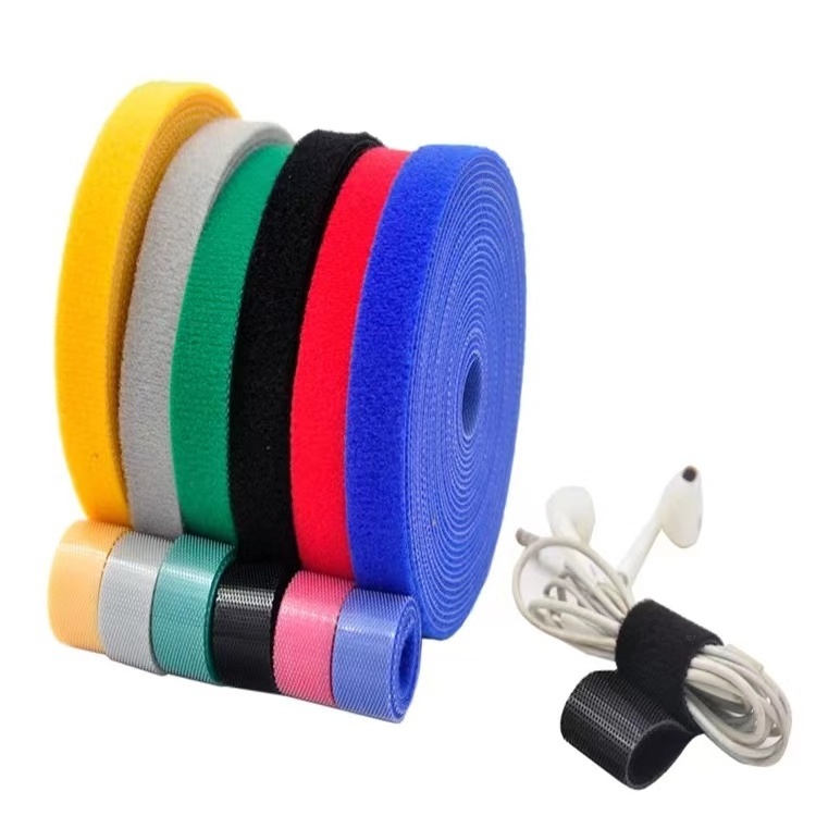 25mm Custom Nylon Fastener No Glue Adhesive Sewing-On Magic Tape Reusable Hook And Loop Tape Velcroes