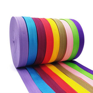 20mm 25mm 38mm 50mm colored custom polypropylene PP webbing tape strap for bags