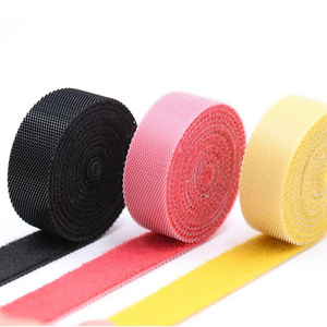 25mm Custom Nylon Fastener No Glue Adhesive Sewing-On Magic Tape Reusable Hook And Loop Tape Velcroes