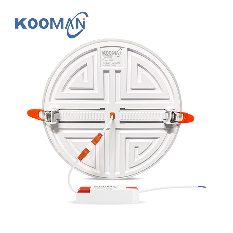 New model kooman led exclusive 10w 18w 24w 36w 10000k cold white frameless led panel light led ceiling light