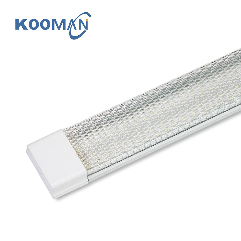 office workshop LED dust-proof 4ft 1200mm batten light aluminum body rhombus cover 54W purification fixture led tube light