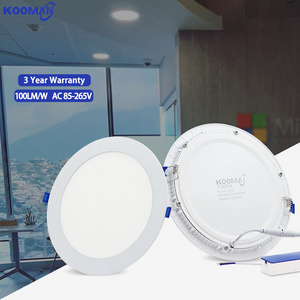 High Quality Round Panel 3w 6w 9w 12w 18w 24w Slim Ceiling Recessed Mounted LED Narrow Home Office Panel Light