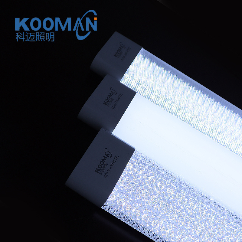 Light Fixture Led Batten Purification Light 27w 36w 40w 54w 72w Tube Fixture Ceiling Lamp For Office Warehouse