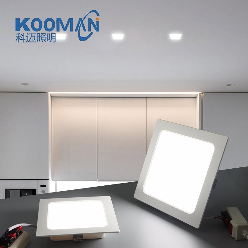 9W 15W 20W 26W Dimmable Recessed LED Panel Light SMD Slim Square KOOMAN Ceiling Down Lights