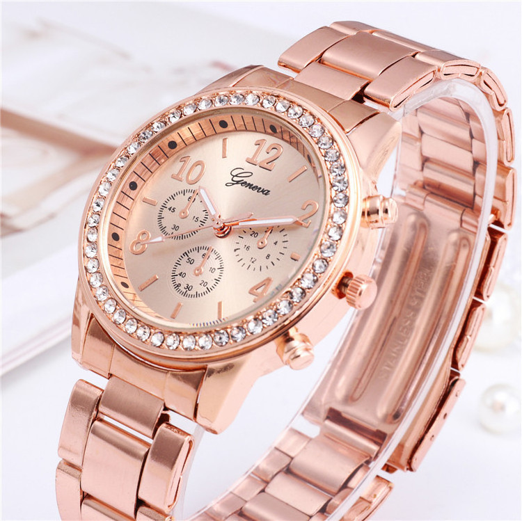 2021 Gold Ladies Wrist Watches Dress Watch Women Crystal Diamond Watches Stainless Steel Silver Clock Women Montre Femme