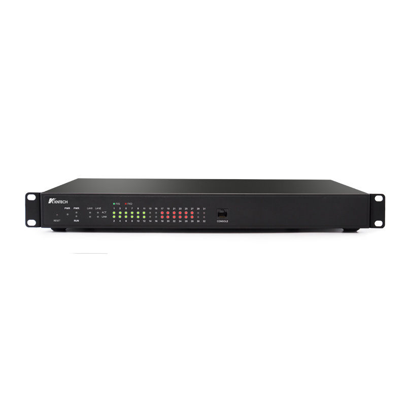 KNTECH High-Performance VolP Gateway Support S/O port  KNMMG-32 series IP Voice (Media) Gateway