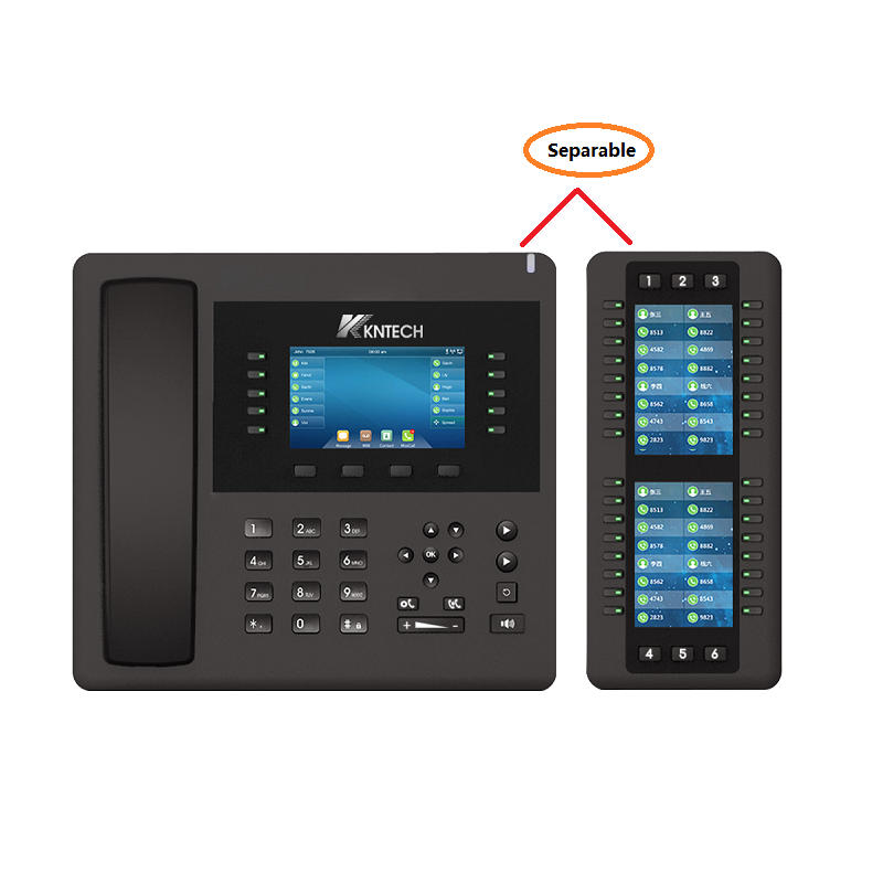 desk IP phone pl700  smart VoIP wifi SIP Phone IP phones, 2 SIP Lines,for office support WAN fxs gateway KNTECH