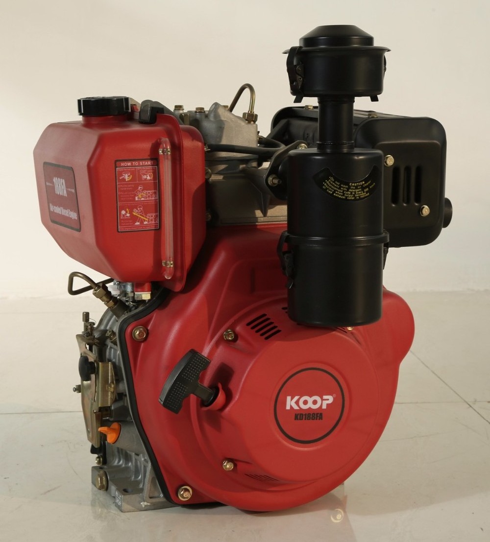 9.4hp Air-cooled Diesel Engine KD188FA ( Recoil start )