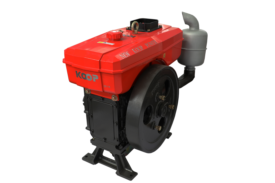 CHANGZHOU KOOP High Quality Four-Stroke Powerful Single Cylinder 20HP 22HP Diesel Engine KP1115 Direct Injection