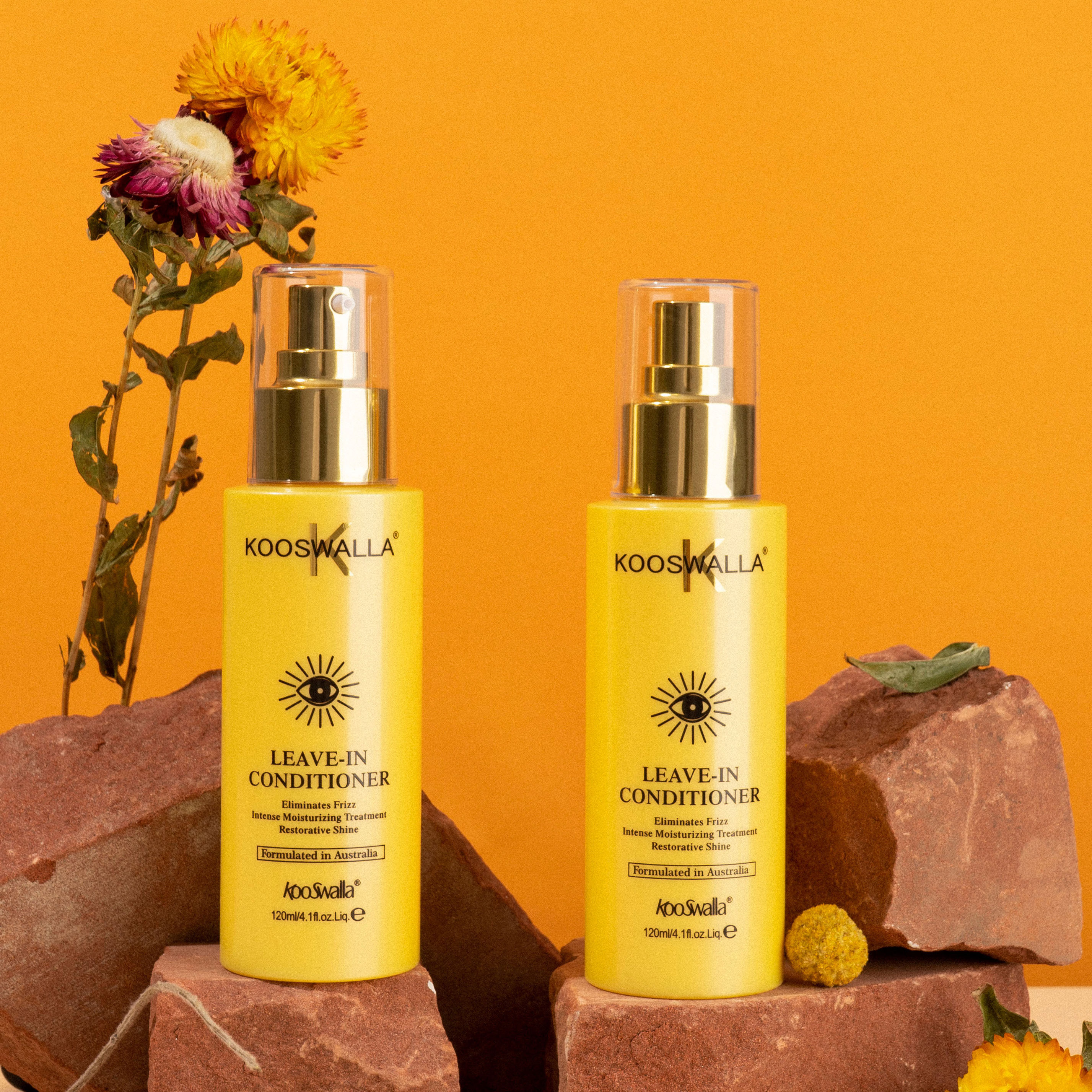 Australian brand Kooswalla orgainc moroccan argan oil leave-in hair conditioner Anti-Frizz Moisturizing for all types hair