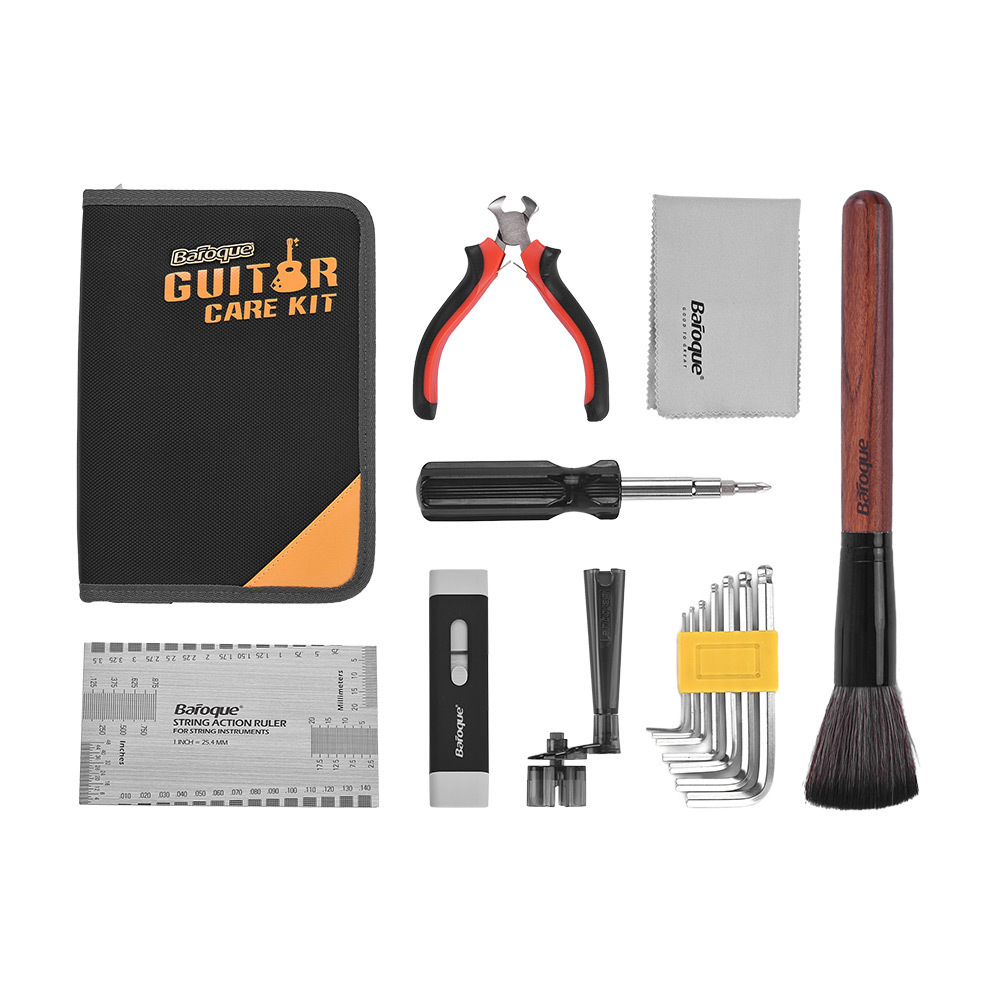 Guitar Care Repair Setup Maintenance Luthier Tools Set for Guitar Bass