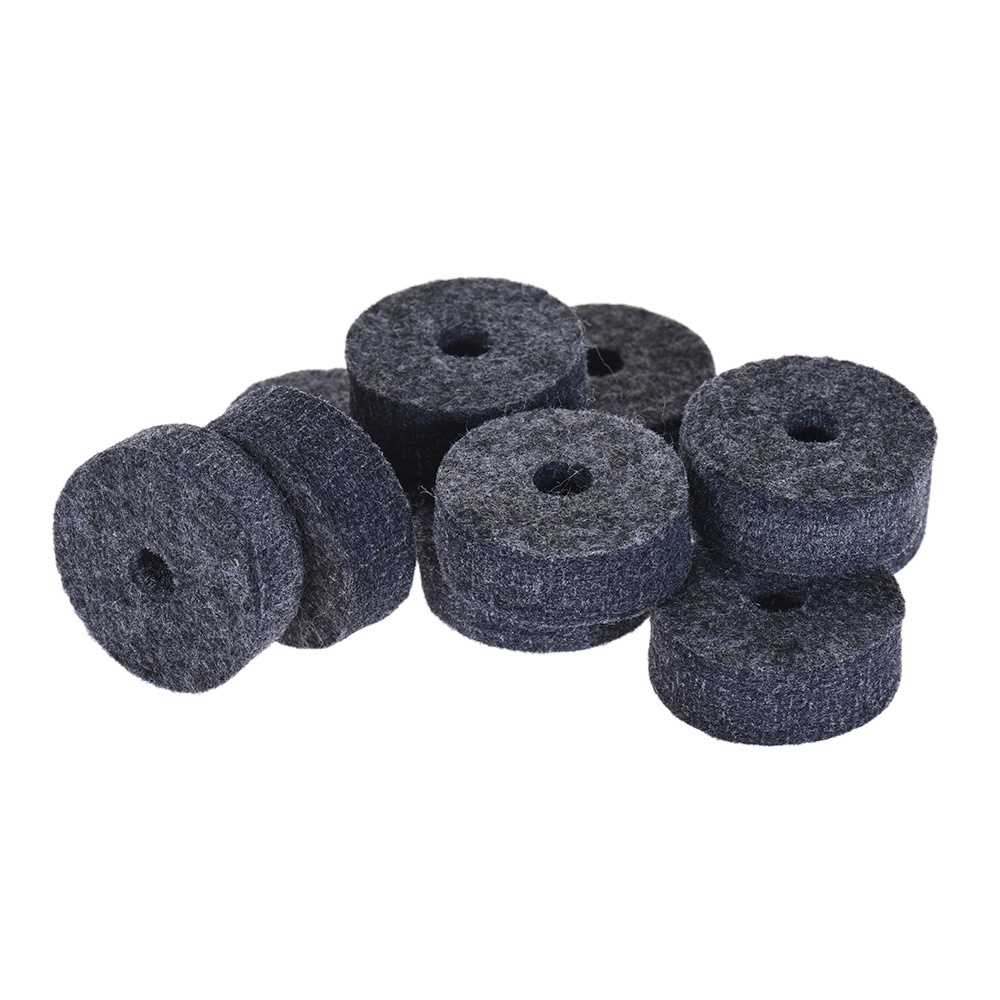 Cymbal Stand Part Cymbal Felts Washer Medium Size Gray 10PCS Musical Instrument Accessories